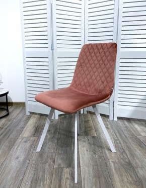 Стул DAIQUIRI BLUVEL-52 PINK / белый каркас, велюр М-City в Губахе - gubaha.ok-mebel.com | фото 7