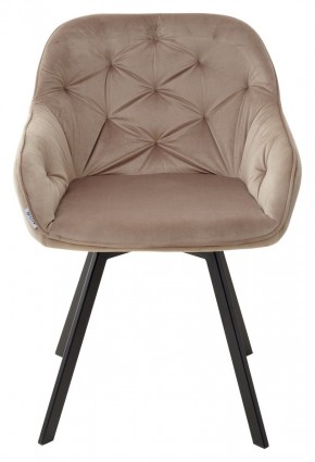 Стул GALE 360 град. поворот. BLUVEL-40 BEIGE, велюр/ черный каркас, М-City в Губахе - gubaha.ok-mebel.com | фото 6