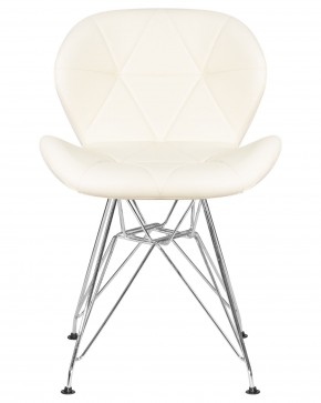 Стул обеденный DOBRIN BUTTERFLY CHROME, ножки хром, цвет кремовый в Губахе - gubaha.ok-mebel.com | фото 6
