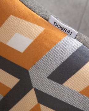 Стул обеденный DOBRIN MARKUS, ЭМАЛЬ ЧЕРНЫЙ МУАР ткань Candy Graphite+Escada Ochre в Губахе - gubaha.ok-mebel.com | фото 10