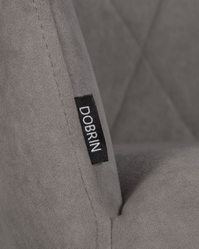 Стул обеденный DOBRIN ROBY, ЭМАЛЬ ЧЕРНЫЙ МУАР велюр Catania Cocoa в Губахе - gubaha.ok-mebel.com | фото 9