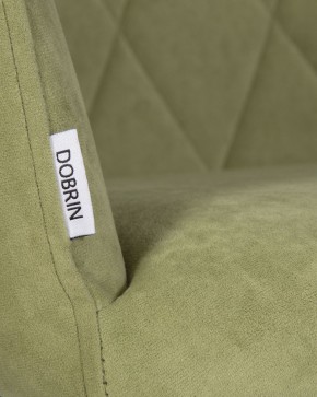 Стул обеденный DOBRIN ROBY, ЭМАЛЬ ЧЕРНЫЙ МУАР велюр Catania Forest в Губахе - gubaha.ok-mebel.com | фото 9