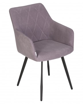 Стул обеденный DOBRIN ROBY, ЭМАЛЬ ЧЕРНЫЙ МУАР велюр Catania Lavender в Губахе - gubaha.ok-mebel.com | фото 7
