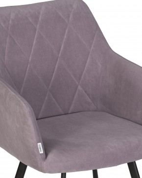 Стул обеденный DOBRIN ROBY, ЭМАЛЬ ЧЕРНЫЙ МУАР велюр Catania Lavender в Губахе - gubaha.ok-mebel.com | фото 8