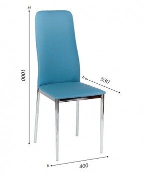 Стул Вест А1.15-03 (Стандарт) хром/кожзам (4 шт.) в Губахе - gubaha.ok-mebel.com | фото 3