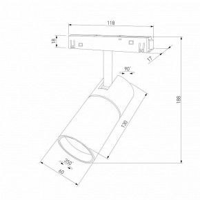 Светильник на штанге Elektrostandard Slim Magnetic a069471 в Губахе - gubaha.ok-mebel.com | фото 4