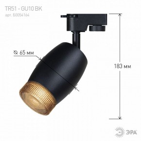 Светильник на штанге Эра  TR51 - GU10 BK в Губахе - gubaha.ok-mebel.com | фото 4