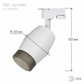 Светильник на штанге Эра  TR51 - GU10 WH в Губахе - gubaha.ok-mebel.com | фото 4