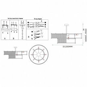 Светильник на штанге Imperiumloft RH Marais Round Chandelier 40,2668 в Губахе - gubaha.ok-mebel.com | фото 11