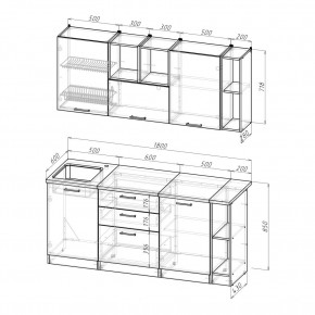 ТОМИЛЛА Кухонный гарнитур Макси 4 (1800 мм ) в Губахе - gubaha.ok-mebel.com | фото 2