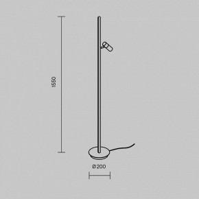 Торшер Maytoni Thin MOD395FL-L28BS3K в Губахе - gubaha.ok-mebel.com | фото 4