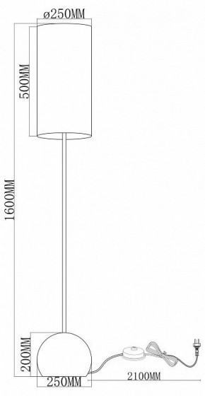 Торшер Moderli Flint V11590-1F в Губахе - gubaha.ok-mebel.com | фото 2