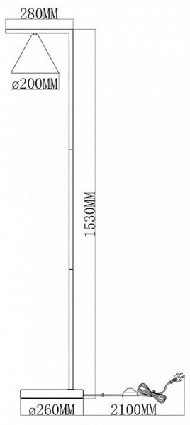 Торшер Moderli Omaha V11592-1F в Губахе - gubaha.ok-mebel.com | фото 6