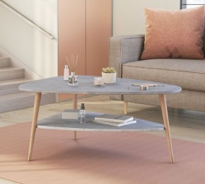 ТРИО Стол журнальный (бетон) в Губахе - gubaha.ok-mebel.com | фото