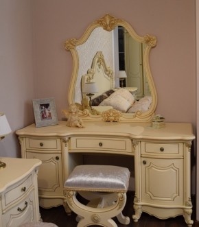 Туалетный стол + Зеркало Мона Лиза (крем) в Губахе - gubaha.ok-mebel.com | фото 6