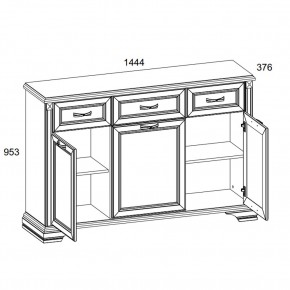 Тумба 3D3S, MONAKO, цвет Сосна винтаж/дуб анкона в Губахе - gubaha.ok-mebel.com | фото 2