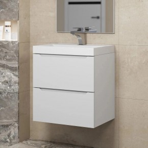 Тумба под раковину Uperwood Tanos 50 см, подвесная, белая матовая в Губахе - gubaha.ok-mebel.com | фото