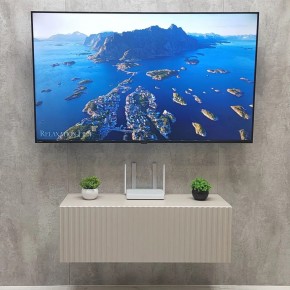 Тумба подвесная под ТВ LINES MTV3-MA 900 Бежевый (Леда-М 10.1.5) в Губахе - gubaha.ok-mebel.com | фото 3