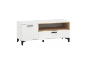 Тумба ТВА НМ 013.42 "Bergen" (Белый/Дуб бунратти) в Губахе - gubaha.ok-mebel.com | фото 2