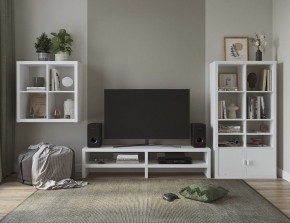 ТВ-тумба Энкель ТВ16, тамбурат, цвет белый в Губахе - gubaha.ok-mebel.com | фото 4
