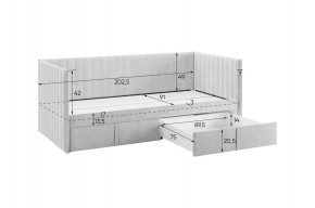 ТВИКС Кровать (софа) с ящиками 900 в Губахе - gubaha.ok-mebel.com | фото 3