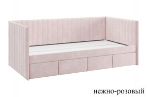 ТВИКС Кровать (софа) с ящиками 900 (нежно-розовый) в Губахе - gubaha.ok-mebel.com | фото