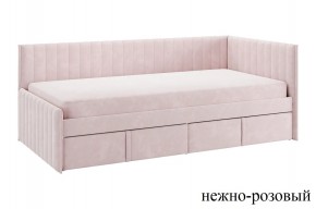 ТВИКС Кровать (тахта) с ящиками 900 (нежно-розовый) в Губахе - gubaha.ok-mebel.com | фото