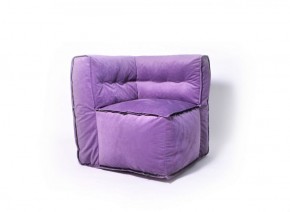 Угловое модульное бескаркасное кресло Комфорт (Фиолет велюр) в Губахе - gubaha.ok-mebel.com | фото