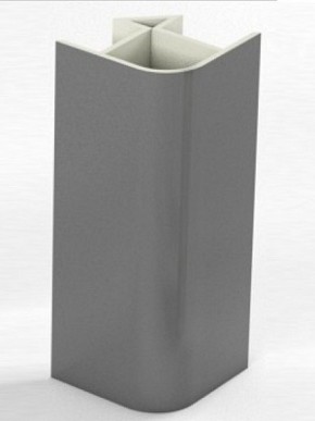 Угловое соединение для цоколя 90 гр. h100 мм (Алюминий, Белый, Черный, Сонома) в Губахе - gubaha.ok-mebel.com | фото 1