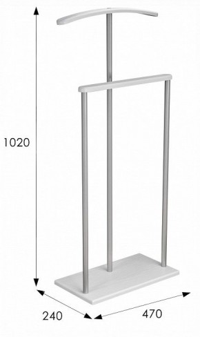 Вешалка для костюма Дэви 1 в Губахе - gubaha.ok-mebel.com | фото 6
