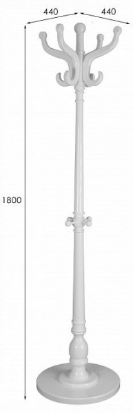 Вешалка-стойка В 1Н в Губахе - gubaha.ok-mebel.com | фото 7