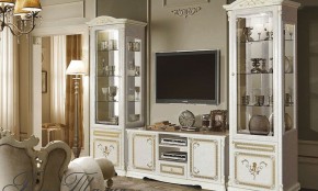 Витрина 1-дверная (11.321) Роза Талия (беж) в Губахе - gubaha.ok-mebel.com | фото 2