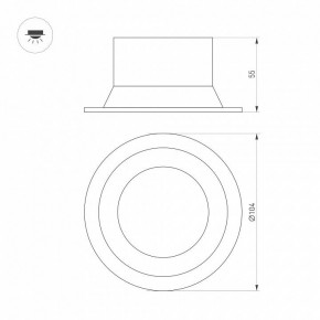 Встраиваемый светильник Arlight BREEZE 036615 в Губахе - gubaha.ok-mebel.com | фото 3