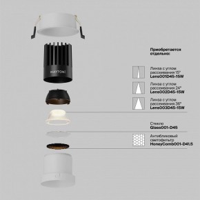 Встраиваемый светильник Maytoni Dip DL118-15W-2.7K-W в Губахе - gubaha.ok-mebel.com | фото 3