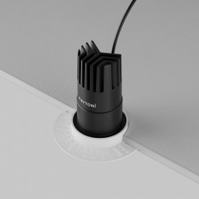 Встраиваемый светильник Maytoni Dip DL120-10W-2.7K-TRS-B в Губахе - gubaha.ok-mebel.com | фото 6