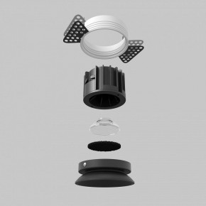 Встраиваемый светильник Maytoni Round DL058-12W2.7K-TRS-B в Губахе - gubaha.ok-mebel.com | фото 5