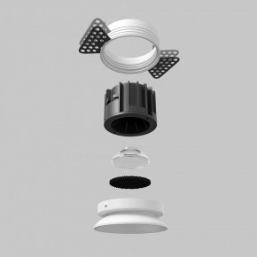 Встраиваемый светильник Maytoni Round DL058-12W2.7K-TRS-W в Губахе - gubaha.ok-mebel.com | фото 5