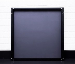 Зеркало Corsica 600х600 black без подсветки Sansa (SB1064Z) в Губахе - gubaha.ok-mebel.com | фото 3