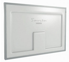Зеркало Dream 80 alum с подсветкой Sansa (SD1022Z) в Губахе - gubaha.ok-mebel.com | фото 2