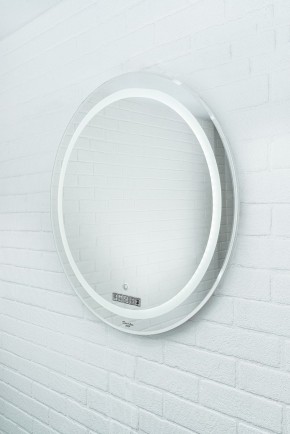 Зеркало Gia 75 white с подсветкой Sansa (SGa1044Z) в Губахе - gubaha.ok-mebel.com | фото 2