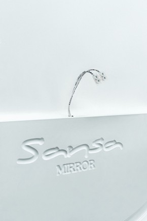 Зеркало Gia 75 white с подсветкой Sansa (SGa1044Z) в Губахе - gubaha.ok-mebel.com | фото 5