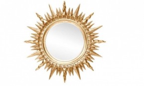 Зеркало круглое золото (1810(1) в Губахе - gubaha.ok-mebel.com | фото